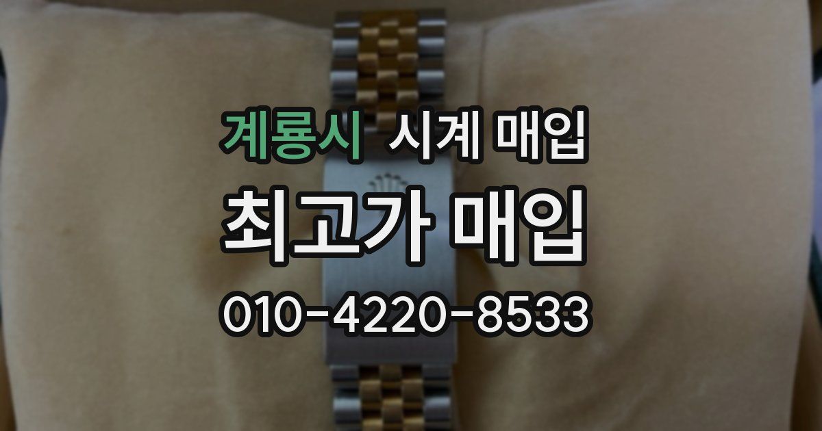 계룡시 시계 매입