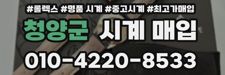 청양군 시계 매입