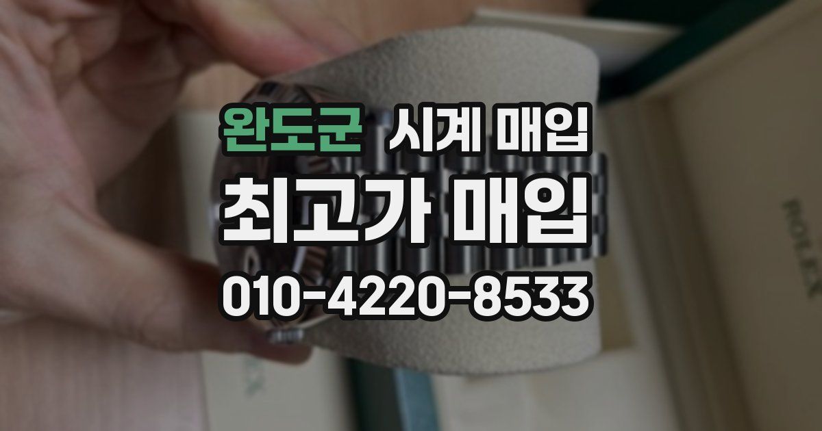 완도군 시계 매입