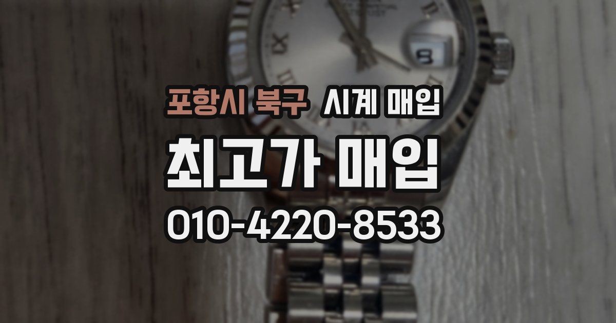 포항시 북구 시계 매입