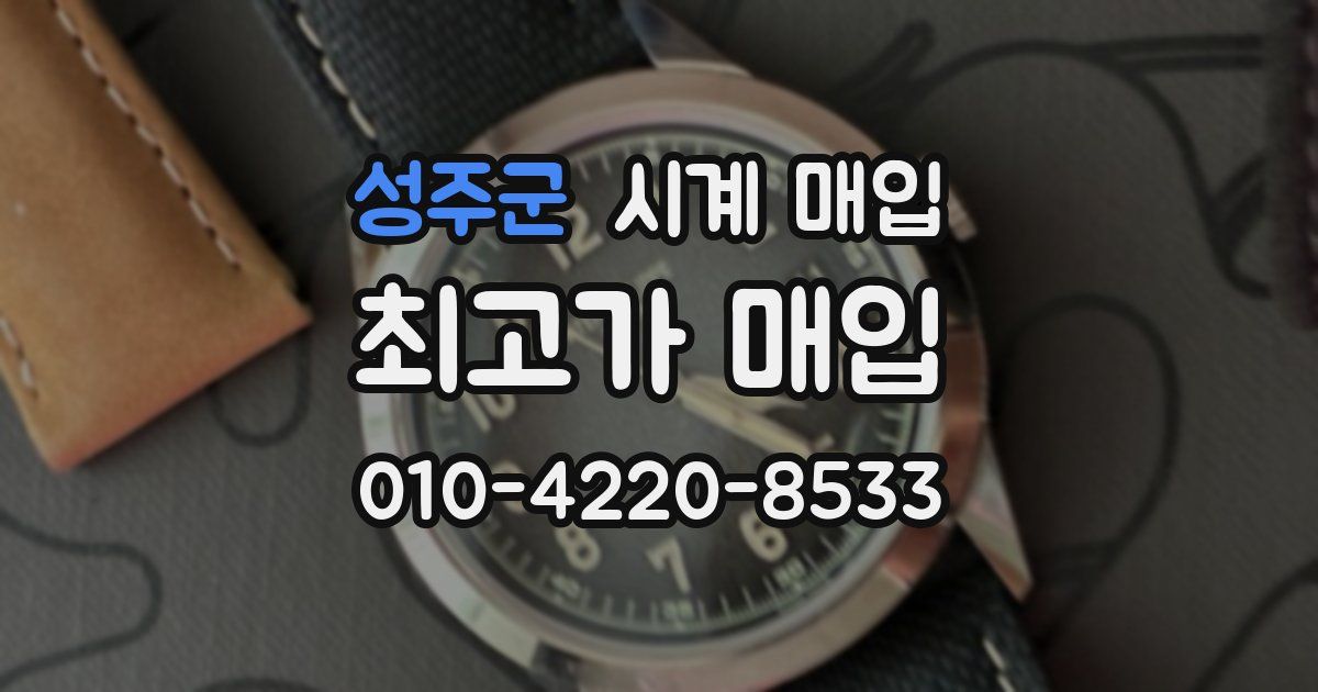 성주군 시계 매입