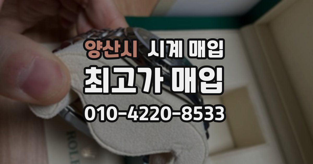 양산시 시계 매입