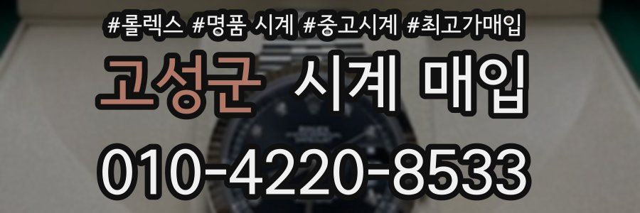 고성군 시계 매입
