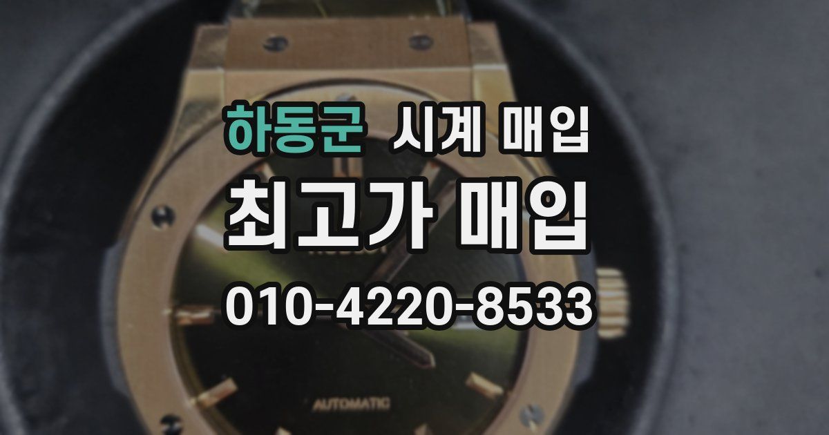하동군 시계 매입