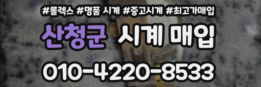 산청군 시계 매입