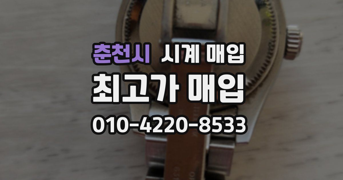 춘천시 시계 매입