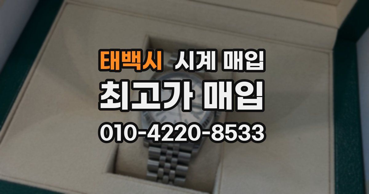 태백시 시계 매입