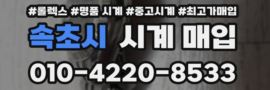 속초시 시계 매입