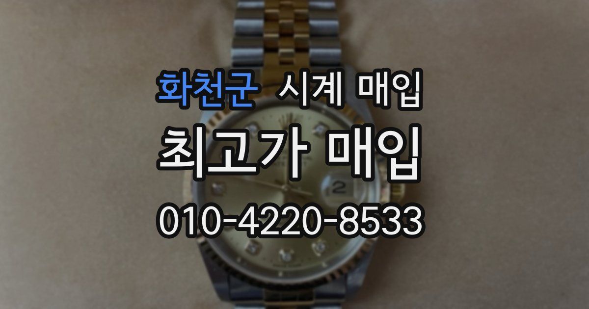 화천군 시계 매입