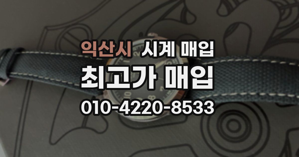 익산시 시계 매입