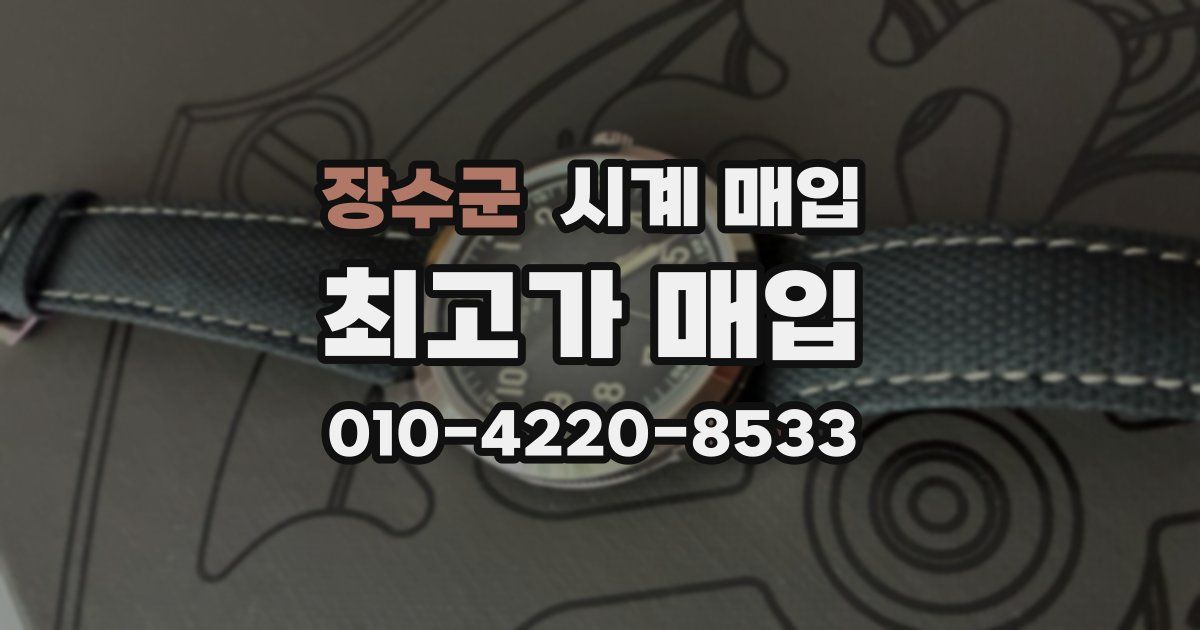 장수군 시계 매입