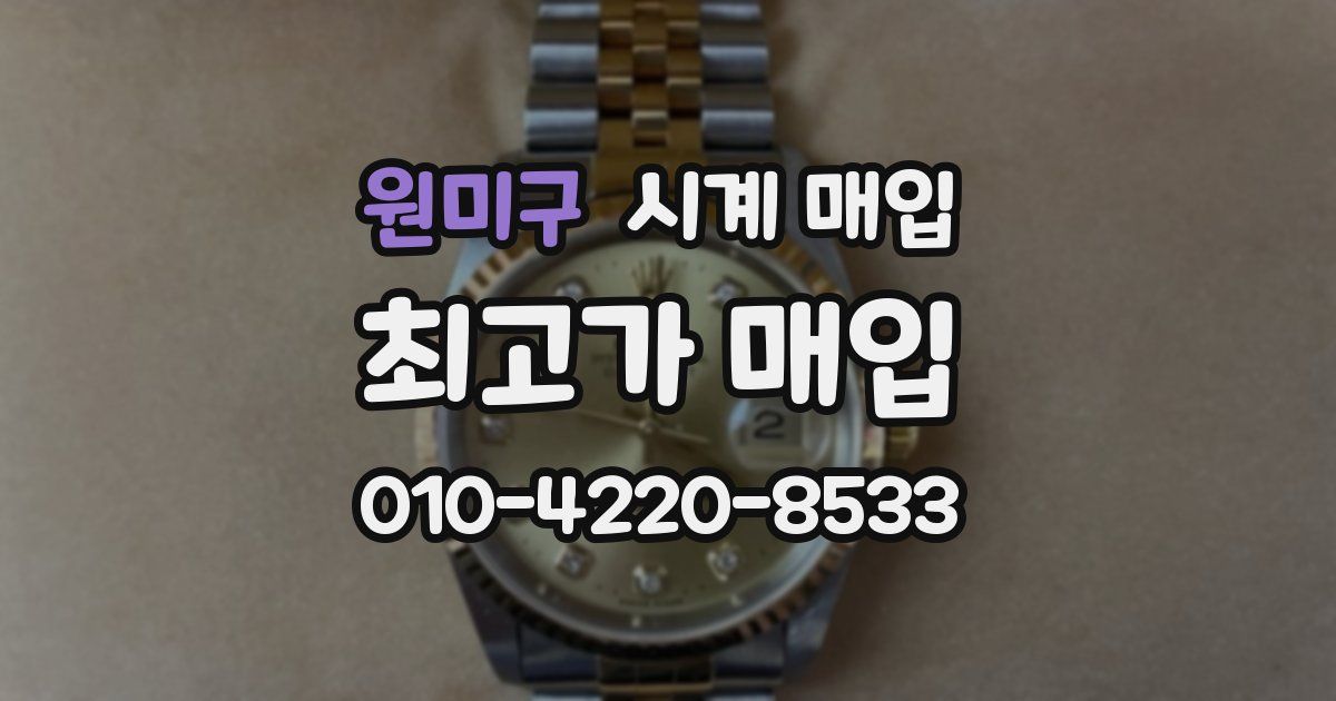 원미구 시계 매입