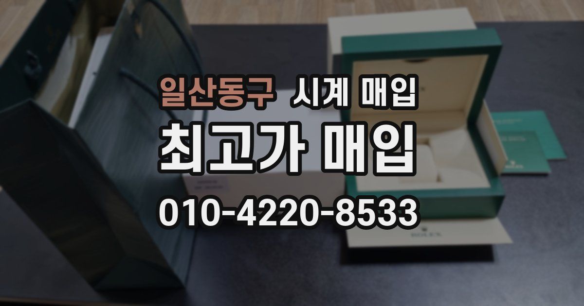일산동구 시계 매입
