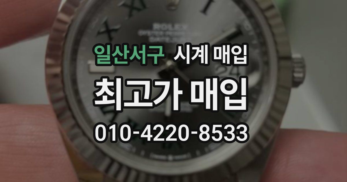일산서구 시계 매입