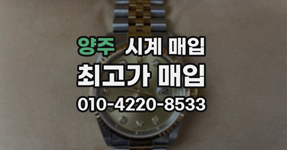 양주 시계 매입