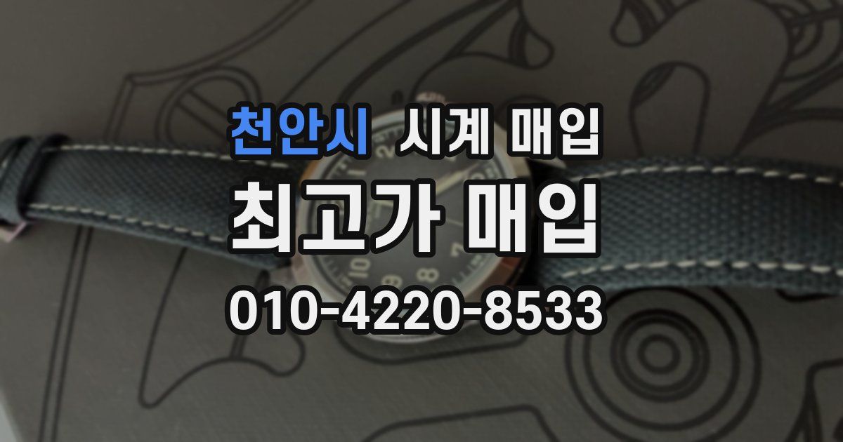 천안시 시계 매입