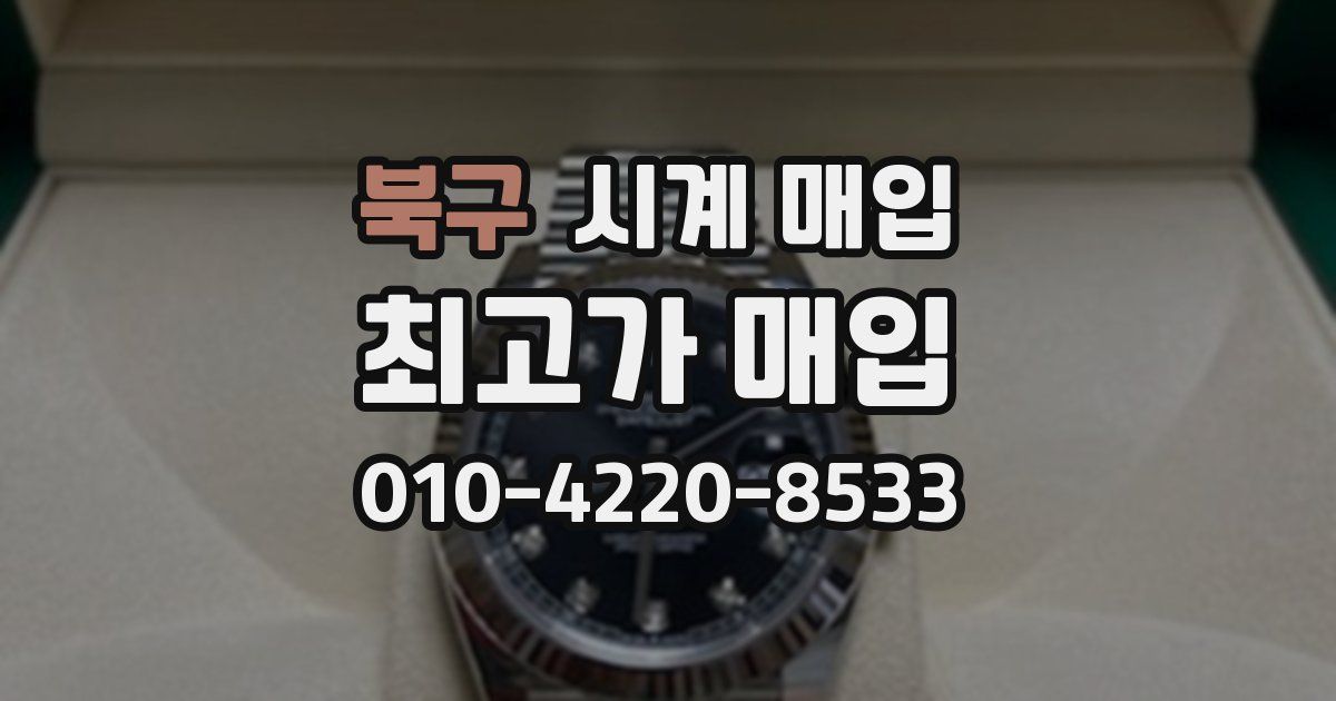 북구 시계 매입