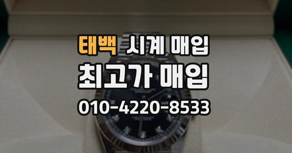 태백 시계 매입