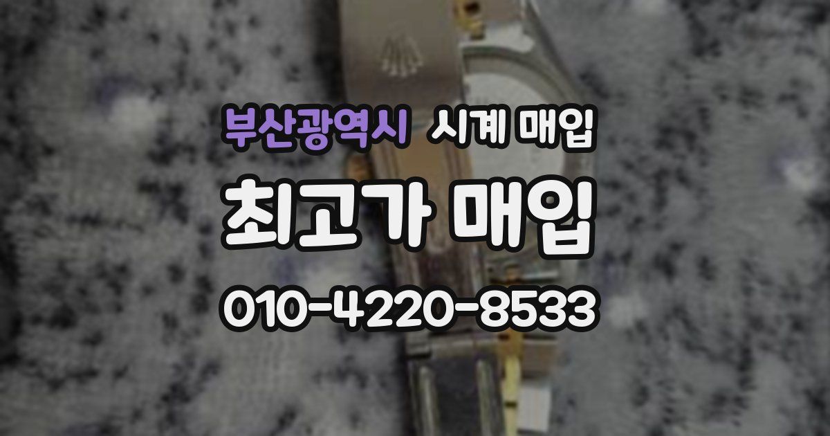 부산광역시 시계 매입