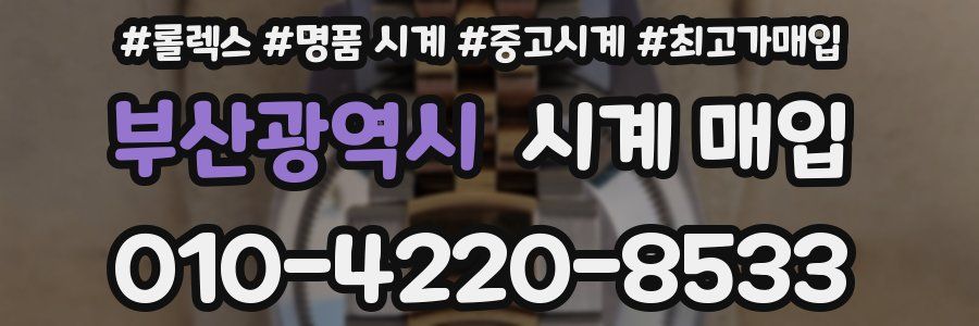 부산광역시 시계 매입
