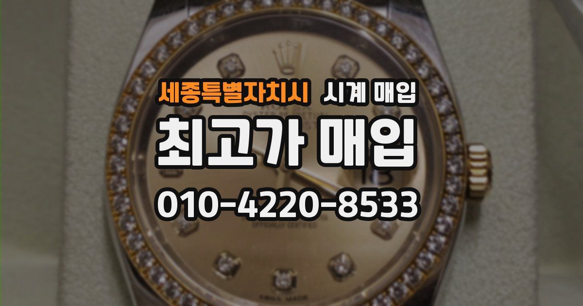 세종특별자치시 시계 매입