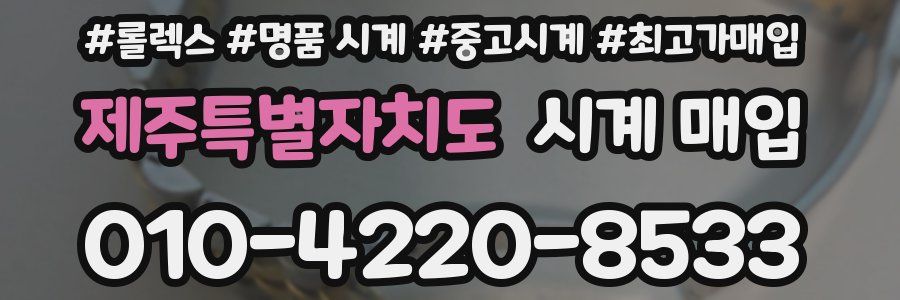 제주특별자치도 시계 매입
