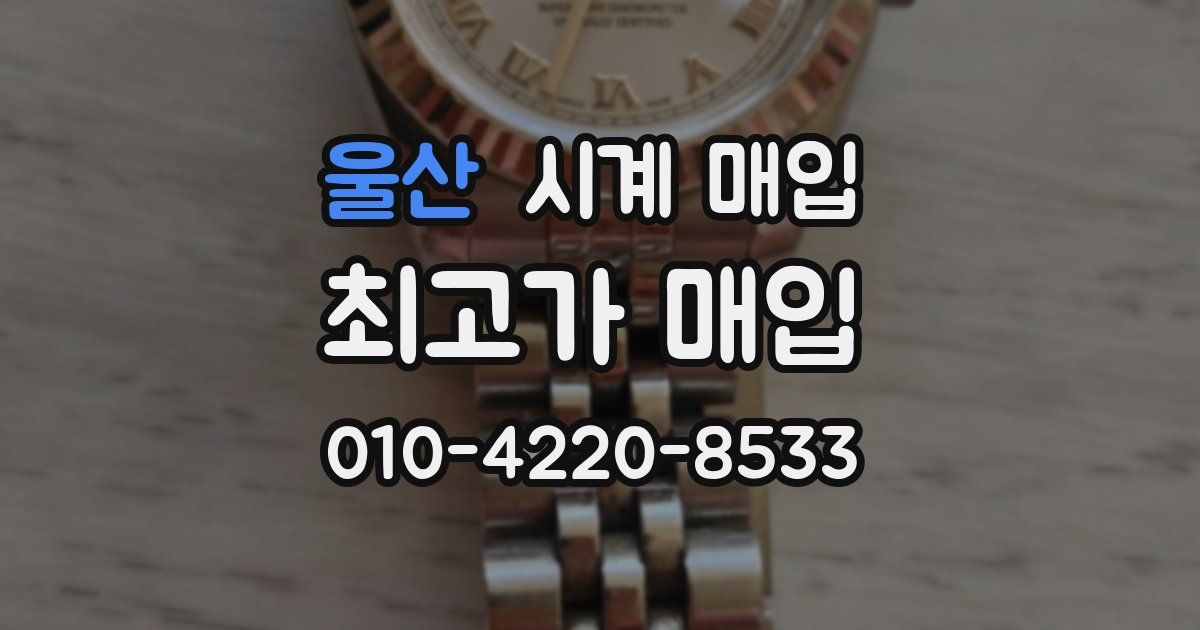 울산 시계 매입
