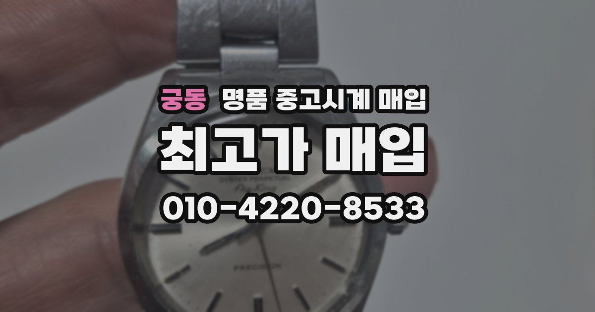 궁동 명품 중고시계 매입