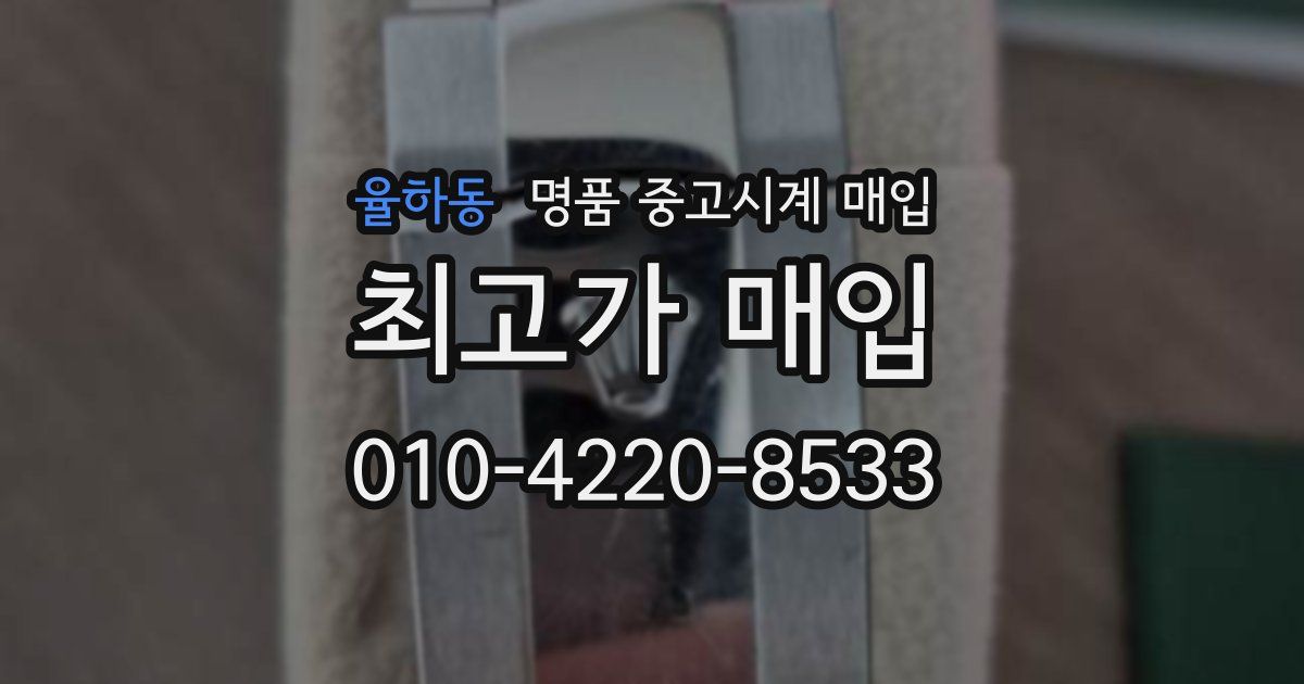 율하동 명품 중고시계 매입