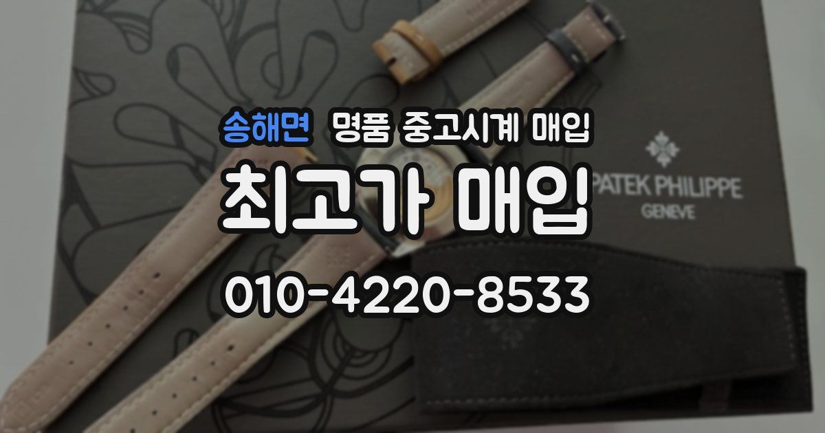 송해면 명품 중고시계 매입