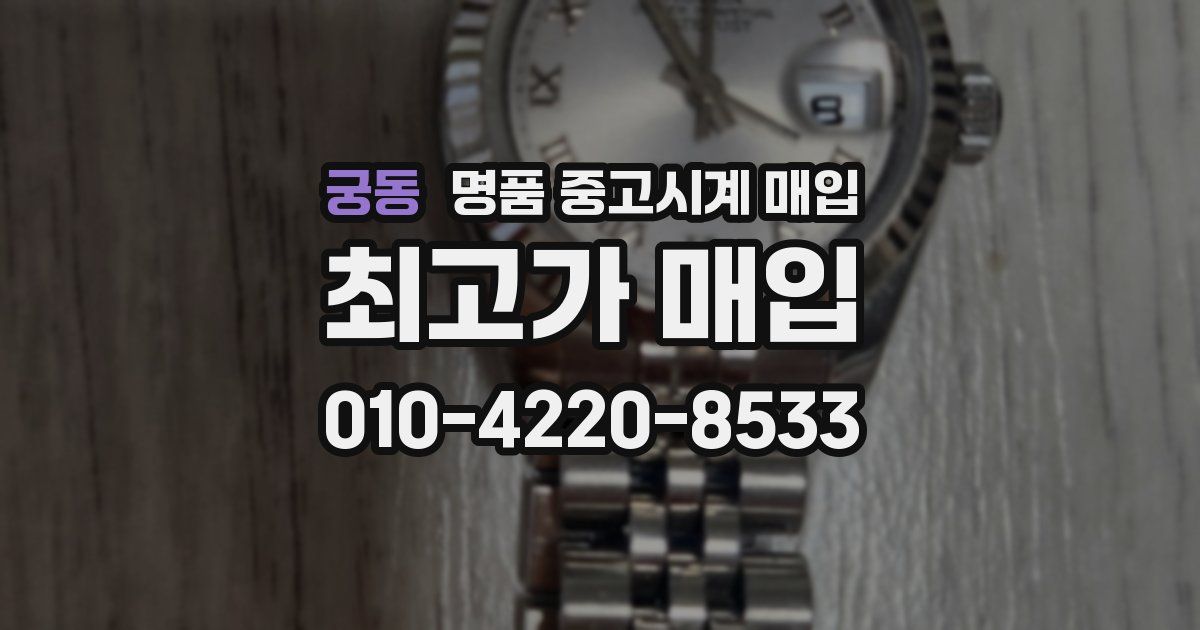 궁동 명품 중고시계 매입