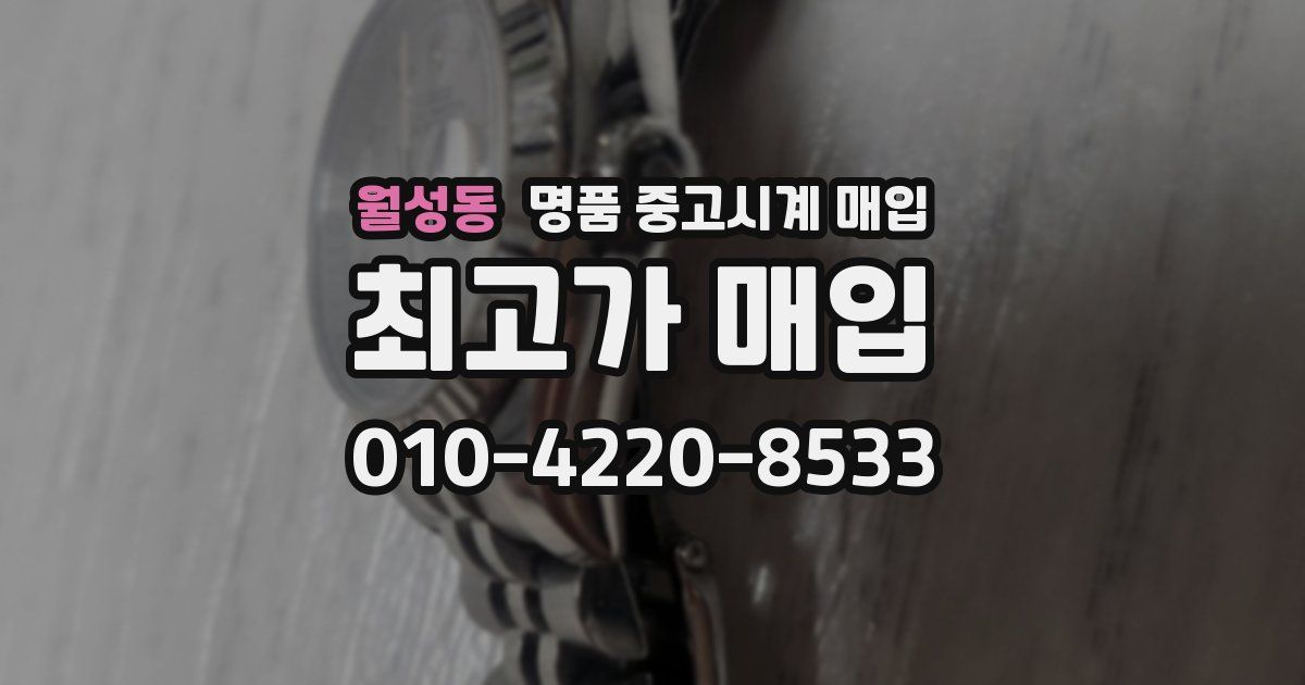 월성동 명품 중고시계 매입