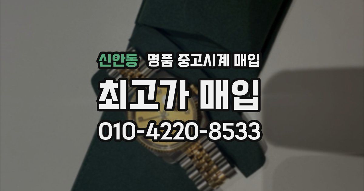 신안동 명품 중고시계 매입