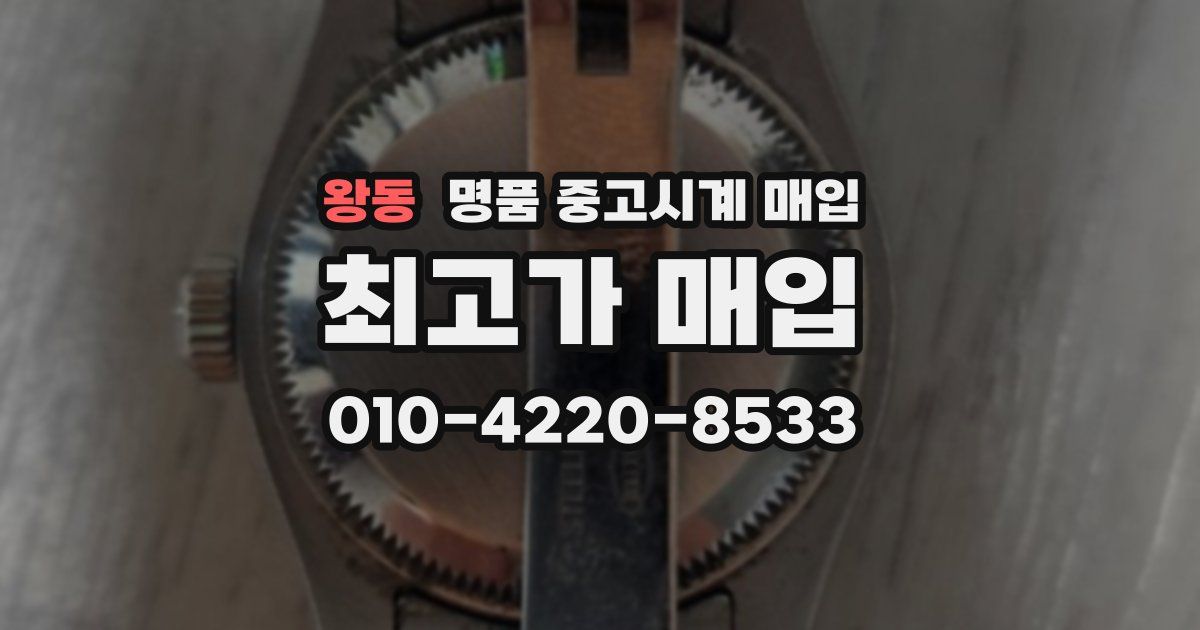 왕동 명품 중고시계 매입