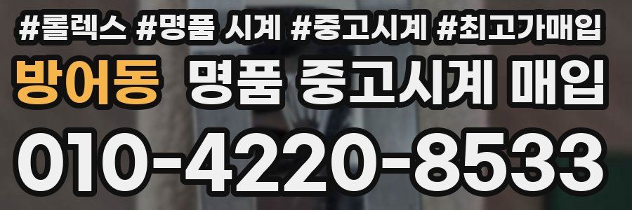 방어동 명품 중고시계 매입