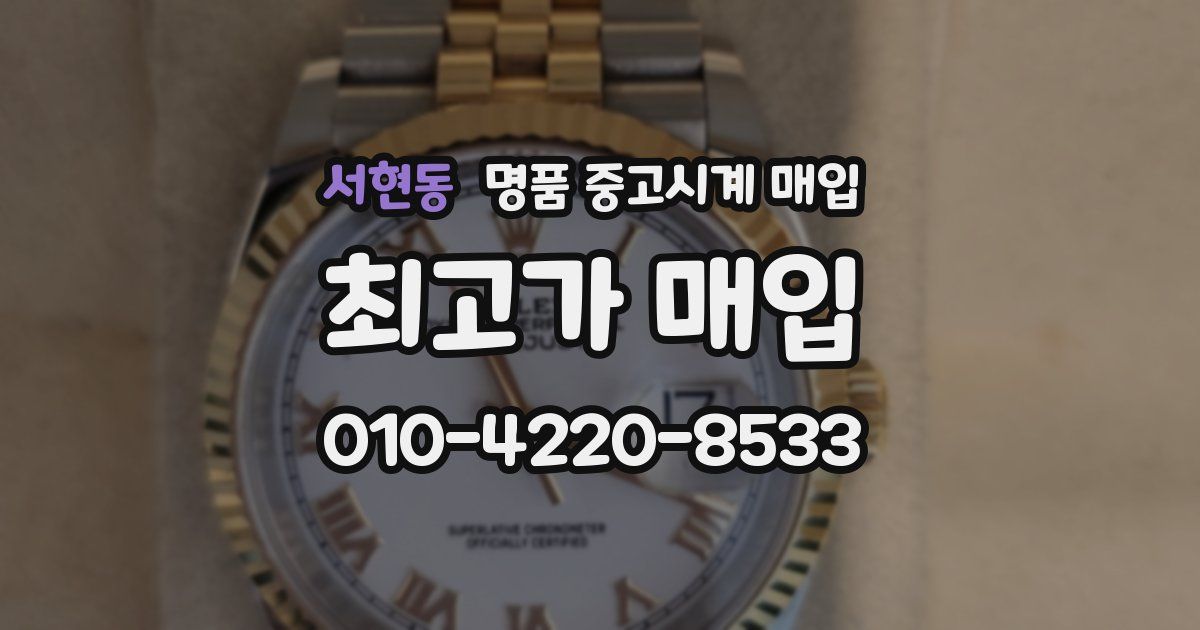 서현동 명품 중고시계 매입
