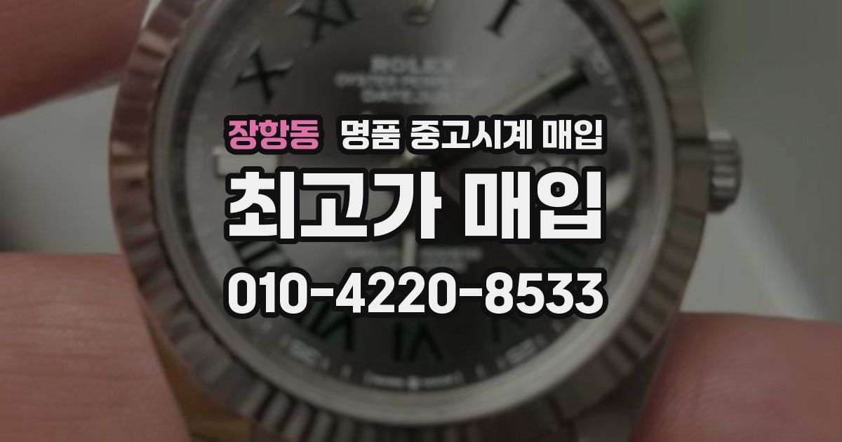 장항동 명품 중고시계 매입