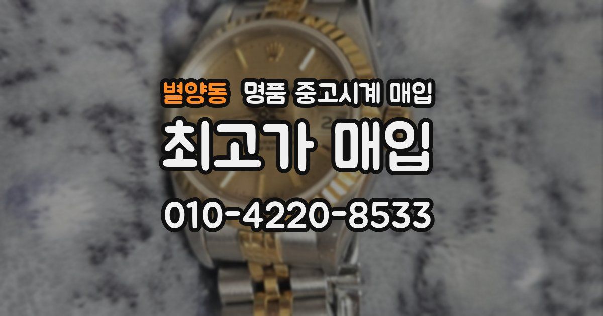 별양동 명품 중고시계 매입