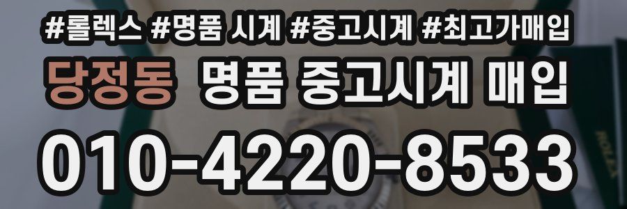 당정동 명품 중고시계 매입