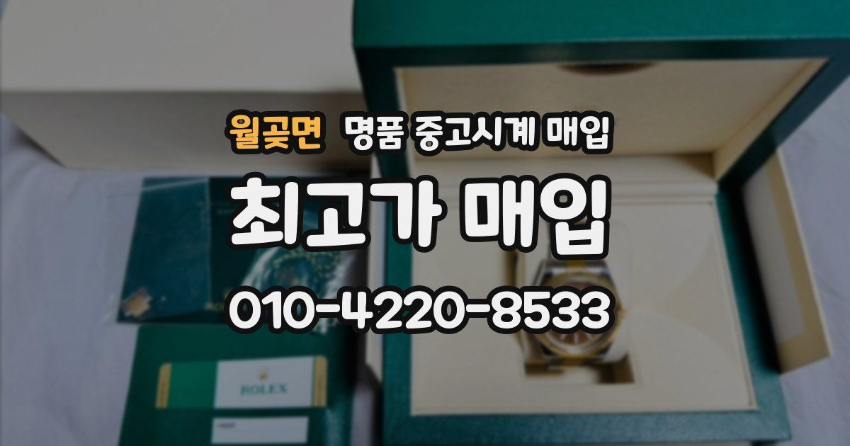 월곶면 명품 중고시계 매입