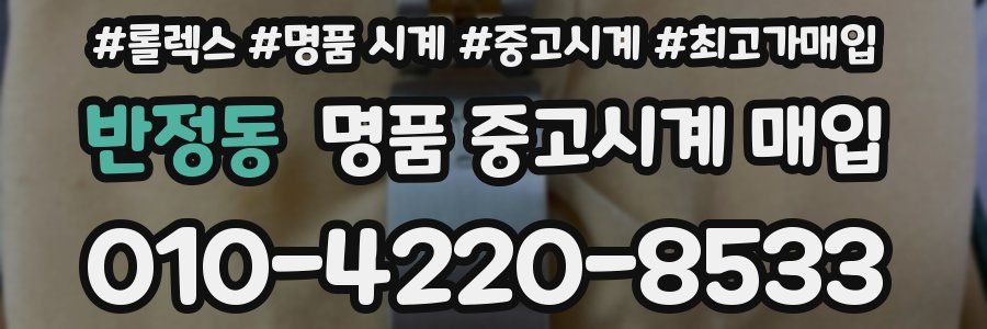 반정동 명품 중고시계 매입