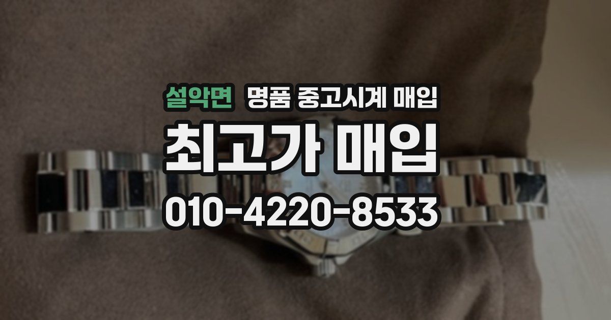 설악면 명품 중고시계 매입