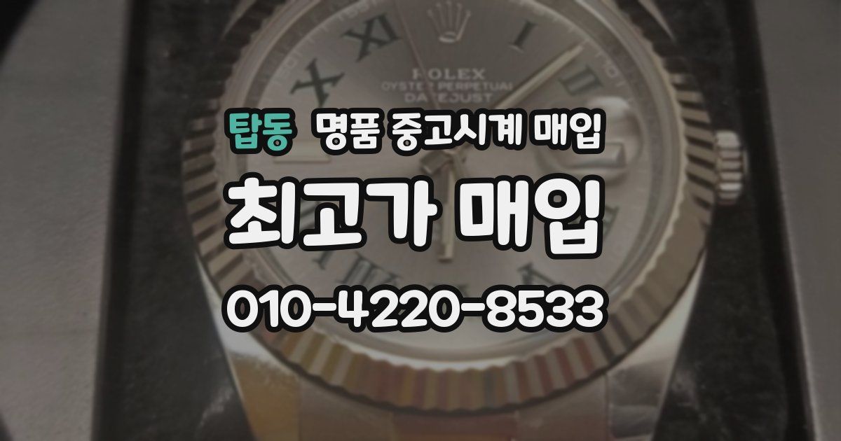 탑동 명품 중고시계 매입