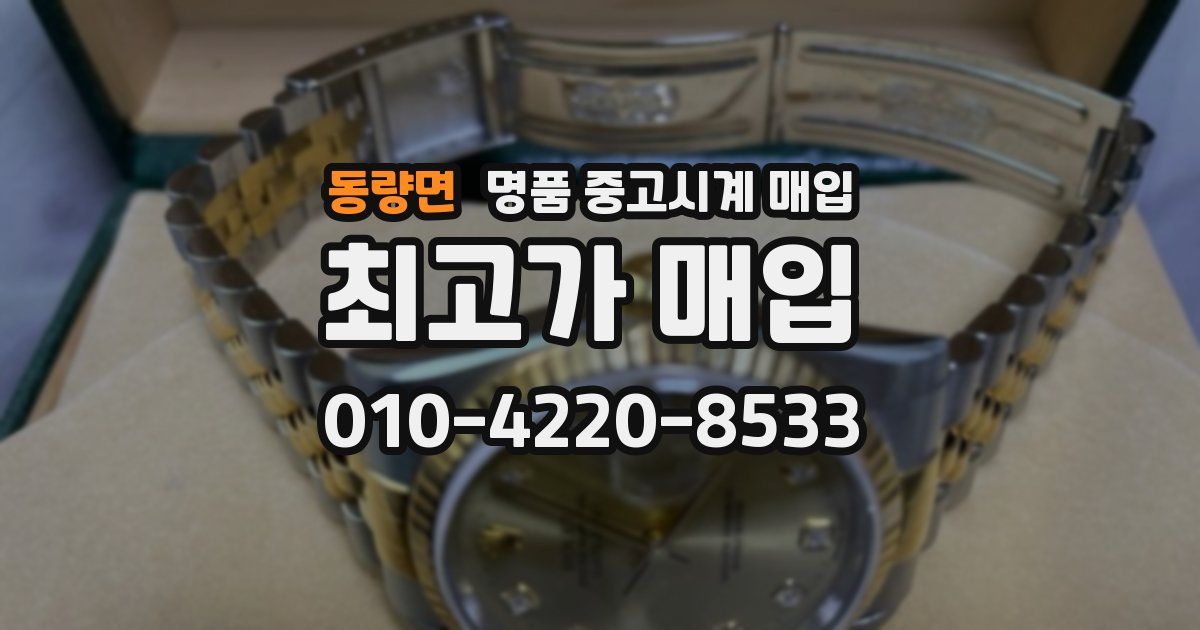 동량면 명품 중고시계 매입