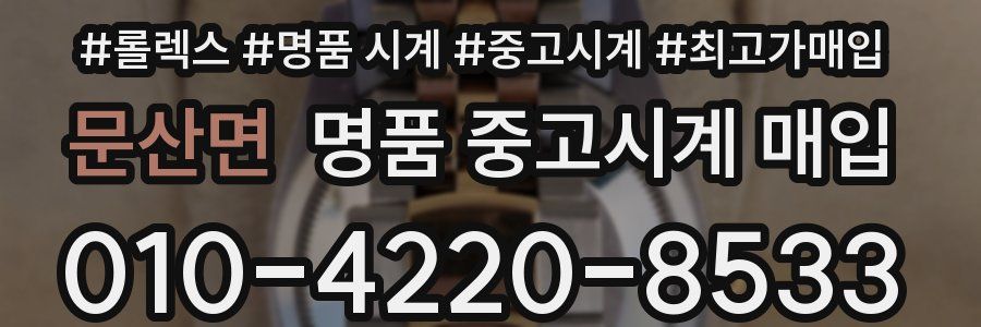 문산면 명품 중고시계 매입