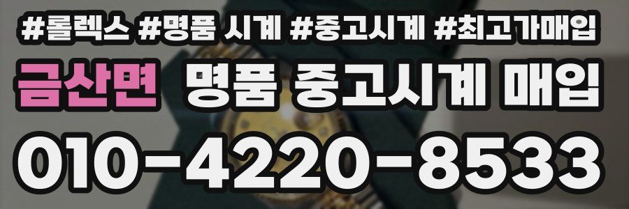 금산면 명품 중고시계 매입