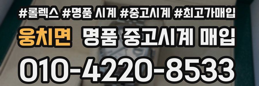 웅치면 명품 중고시계 매입