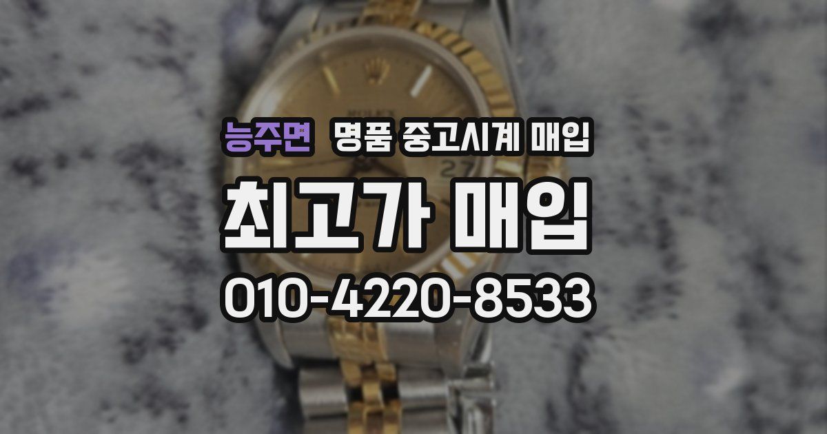 능주면 명품 중고시계 매입