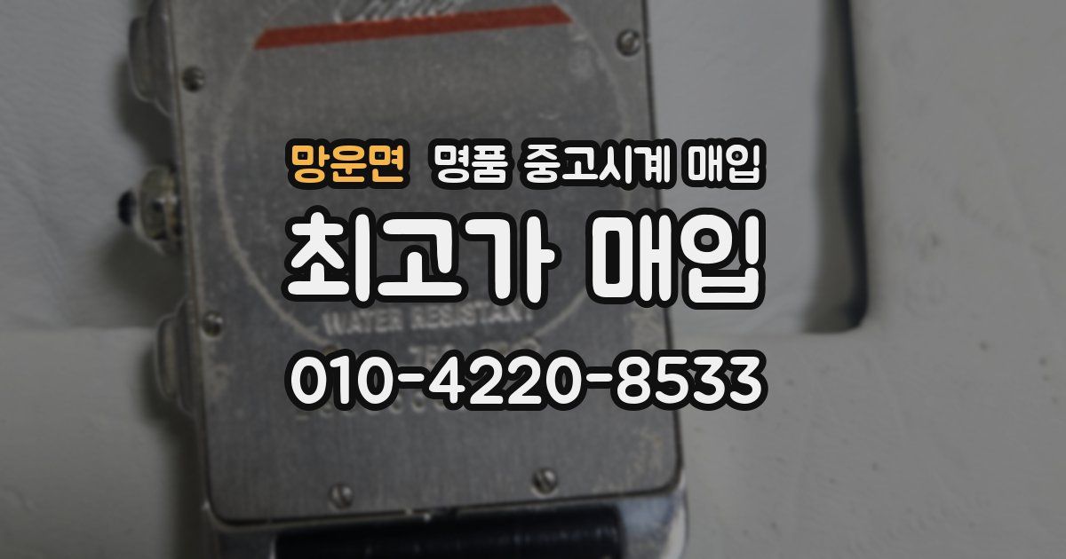 망운면 명품 중고시계 매입