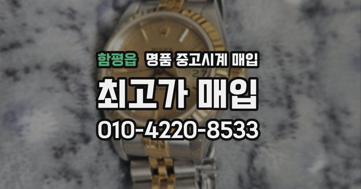 함평읍 명품 중고시계 매입